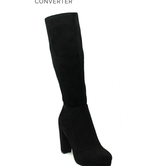 CHARLES BY CHARLES DAVID Converter Black Microsuede Size 9 Women's - Picture 3 of 6